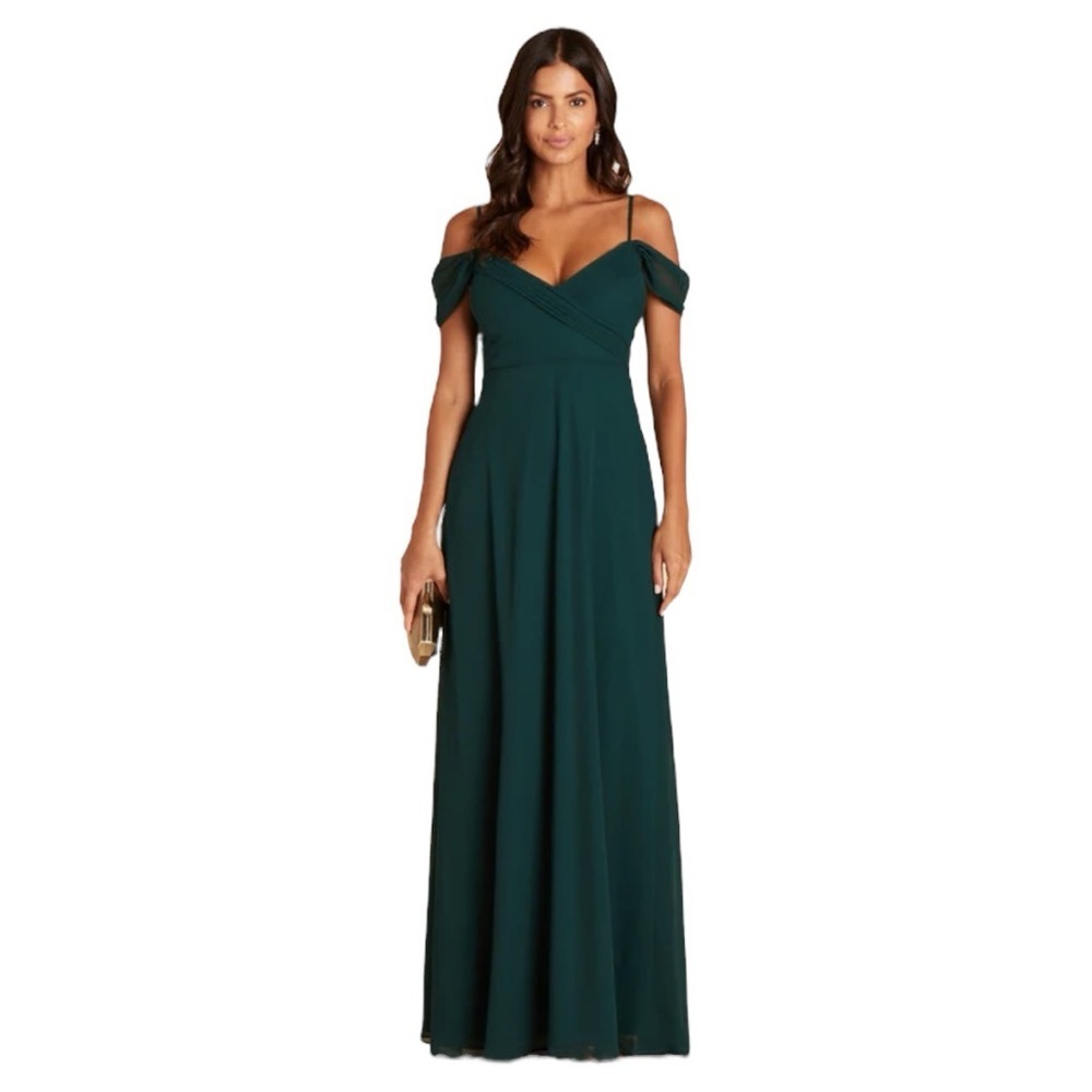 Birdy Grey Spence Convertible Dress in Chiffon Emerald XS - Picture 1 of 9